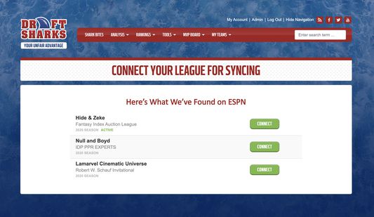 Setting up a new league