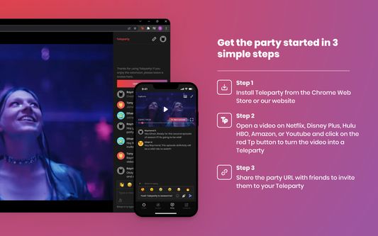 Get the party started in 3 simple steps