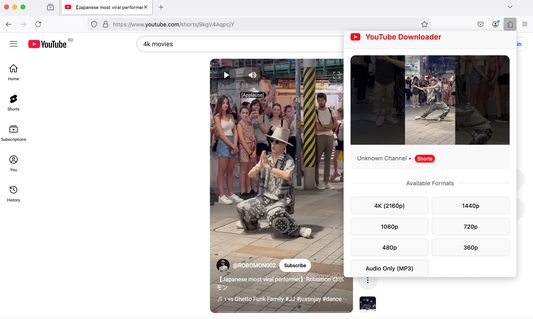 Fast, Reliable, and Free – The Ultimate YouTube Video Downloader for Firefox!
Download YouTube videos in various formats and resolutions with unmatched speed. Our YouTube video downloader extension is simple to use and completely free.