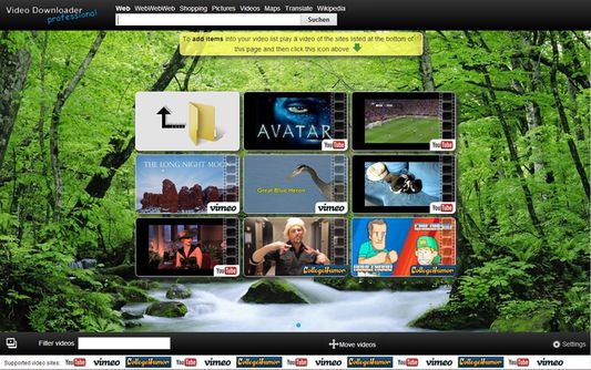 Collect videos in your video list.